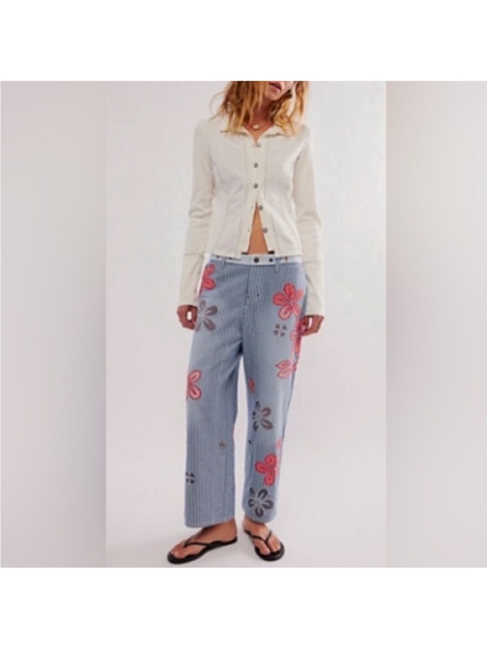 Free People We The Free Hot Tropics cuffed harem trousers
